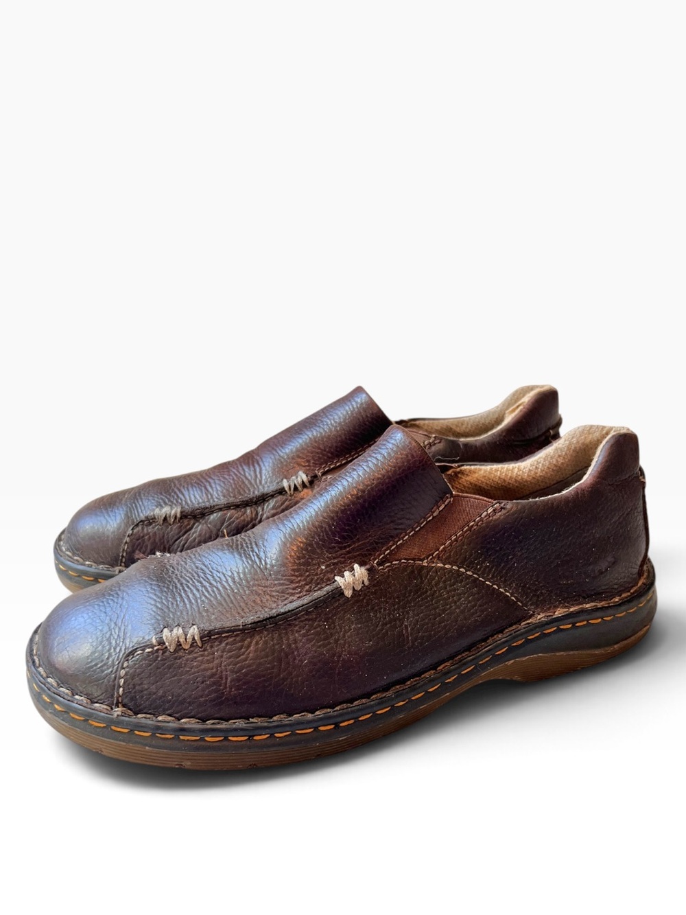 Dr. Martens Vintage 90’s Y2K Brown Leather Slip-on Shoes Style 11233